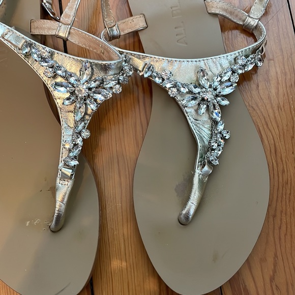 Jewel Embellished Sandals size 38 (7.5 US) - Picture 2 of 5
